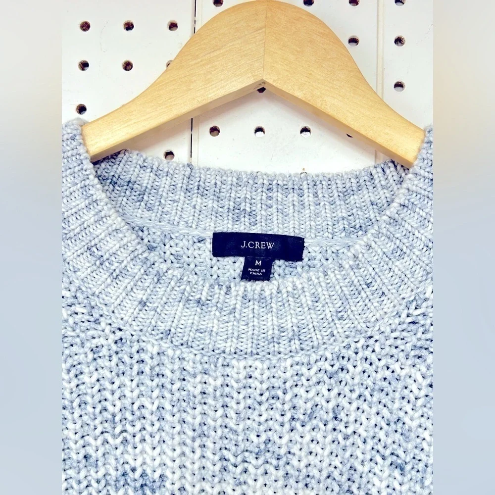 J.crew Marled cotton-blend crewneck sweater